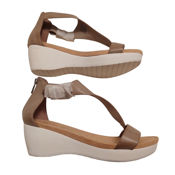 *SALE* NWOT Kenneth Cole REACTION Wedge Sandals Size 9 - Picture 3 of 7